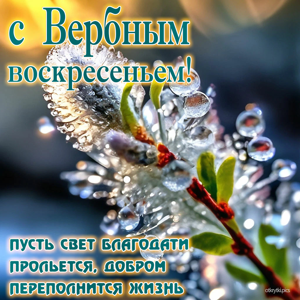 с вербным воскресеньем