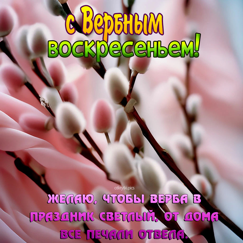 с вербным воскресеньем