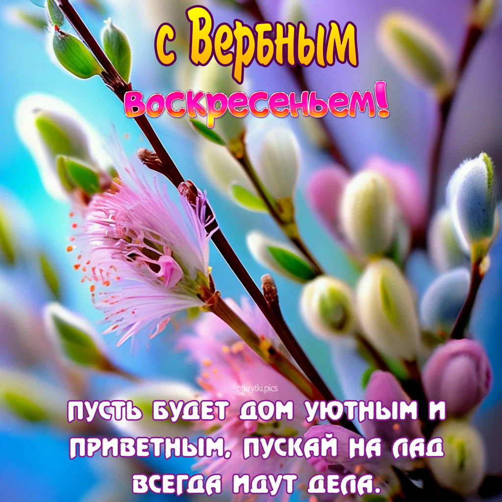 с вербным воскресеньем