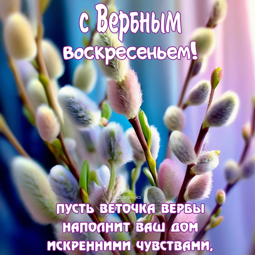 с вербным воскресеньем