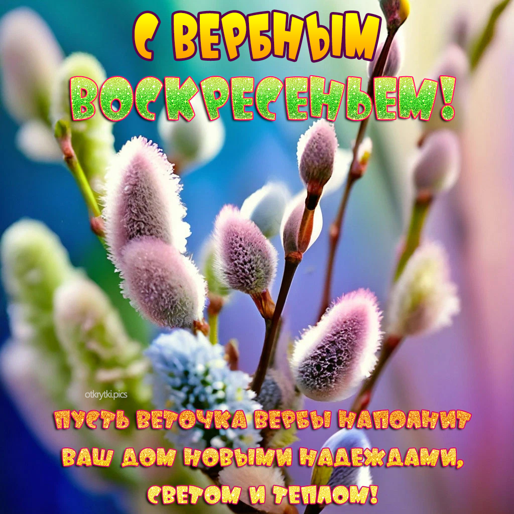 с вербным воскресеньем