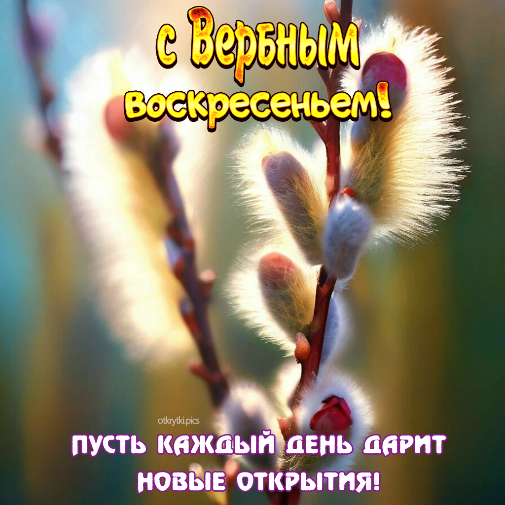 с вербным воскресеньем