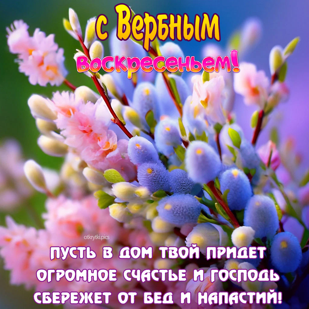 с вербным воскресеньем