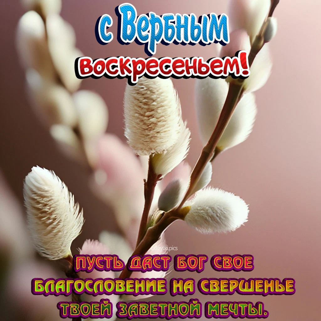 с вербным воскресеньем