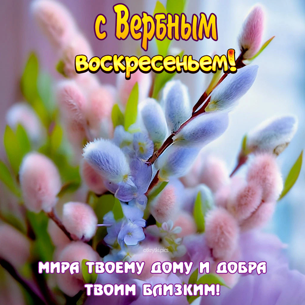 с вербным воскресеньем