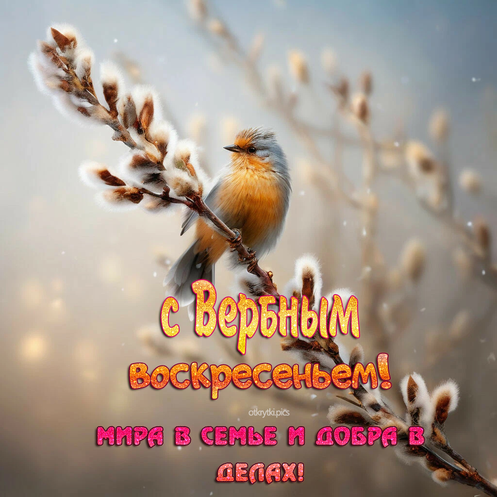 с вербным воскресеньем