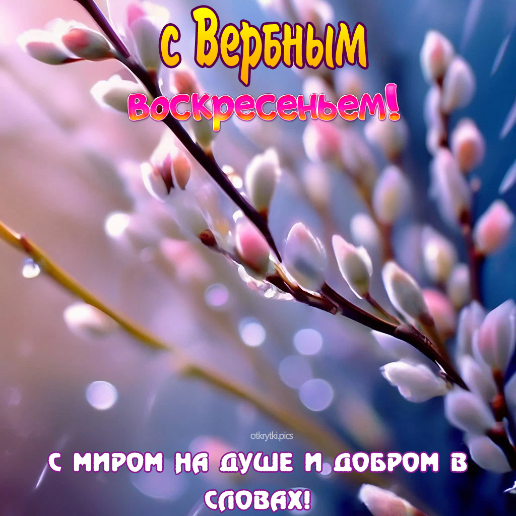 с вербным воскресеньем