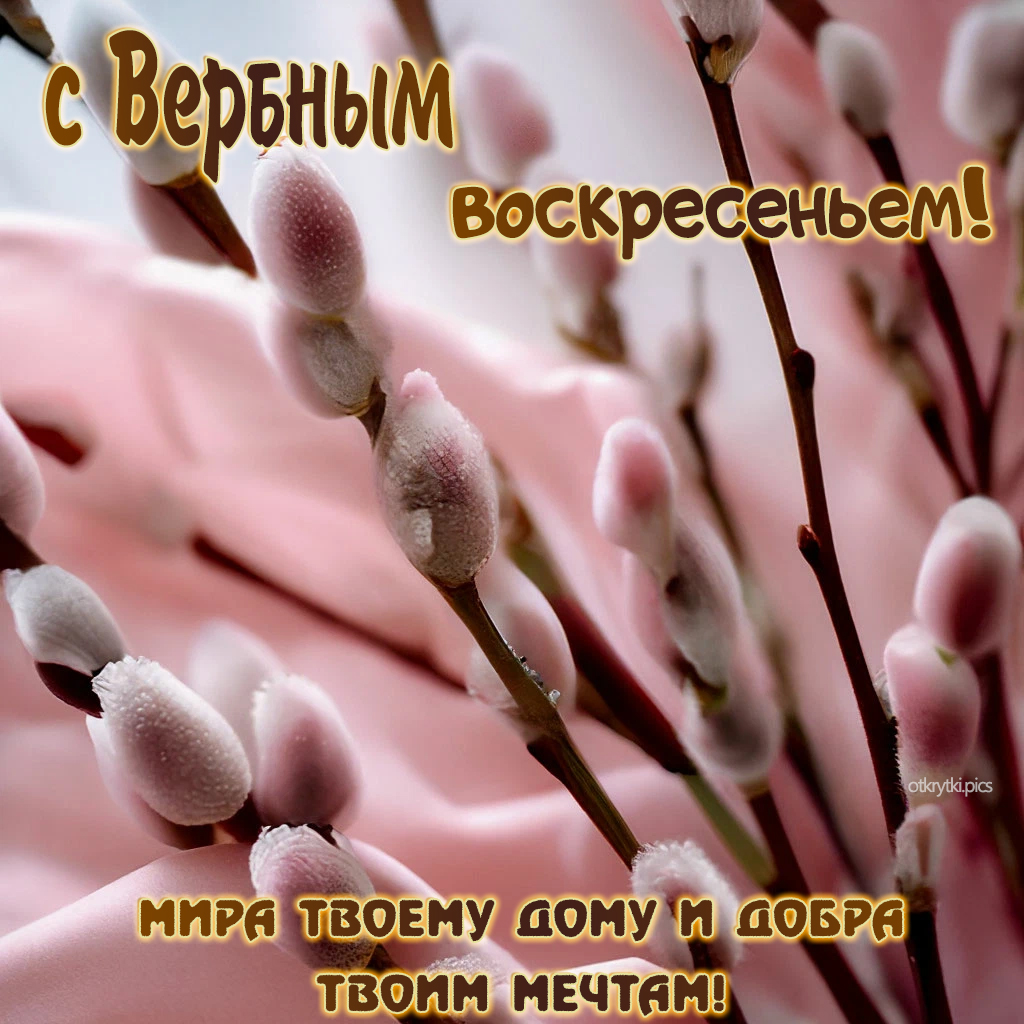 с вербным воскресеньем
