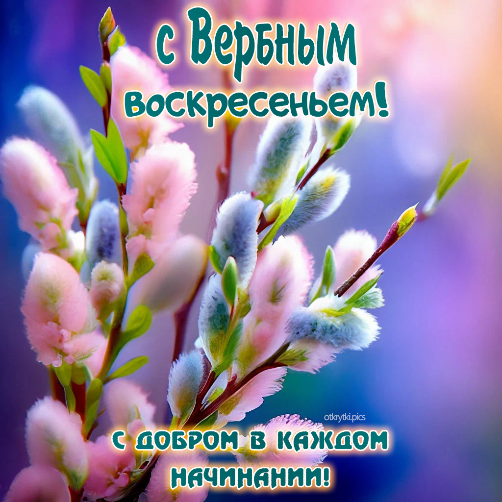 с вербным воскресеньем