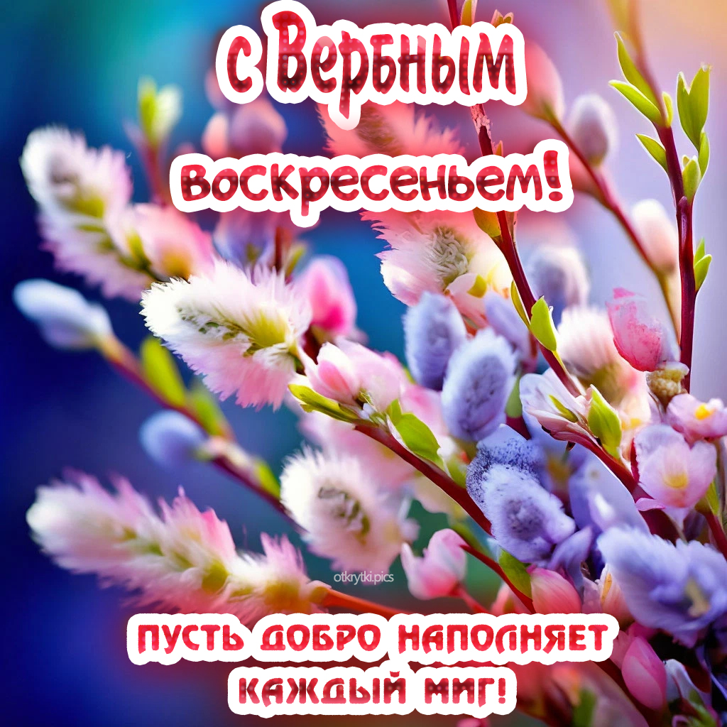 с вербным воскресеньем