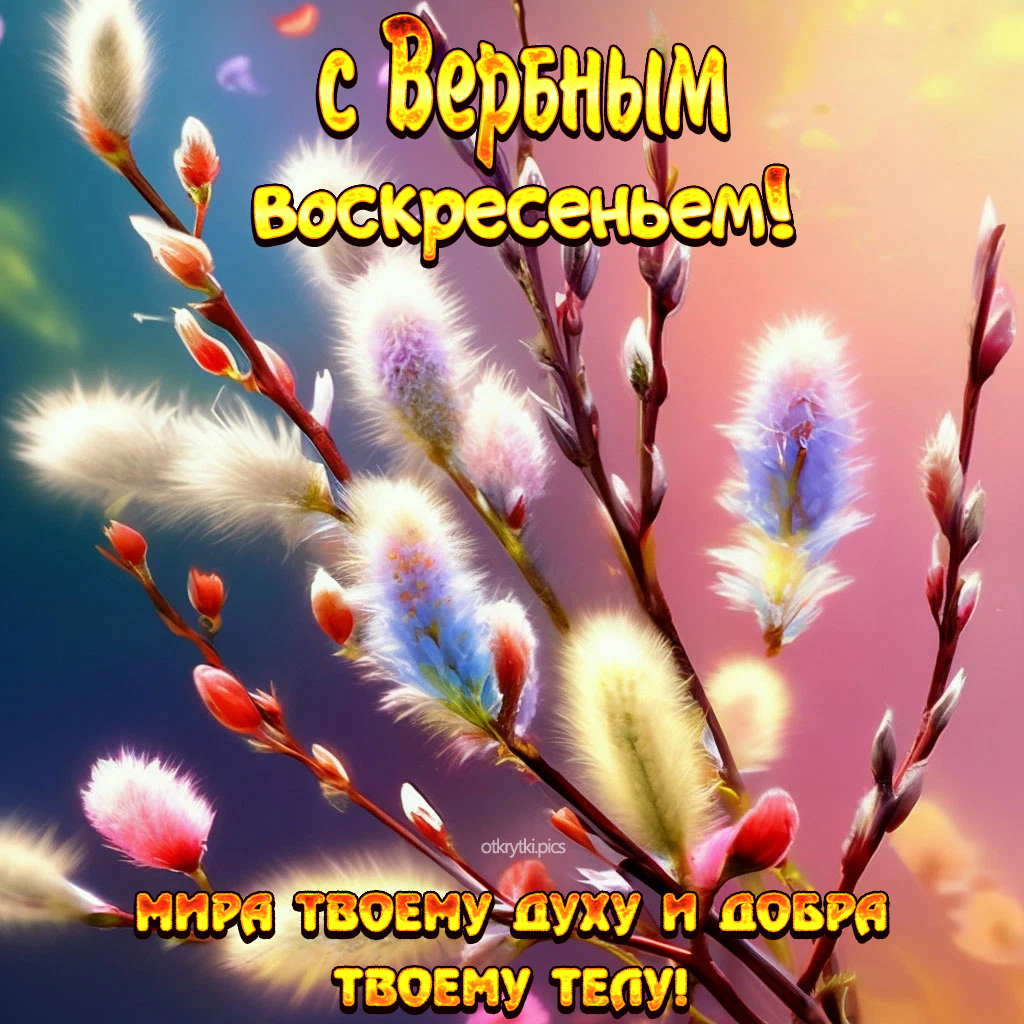 с вербным воскресеньем