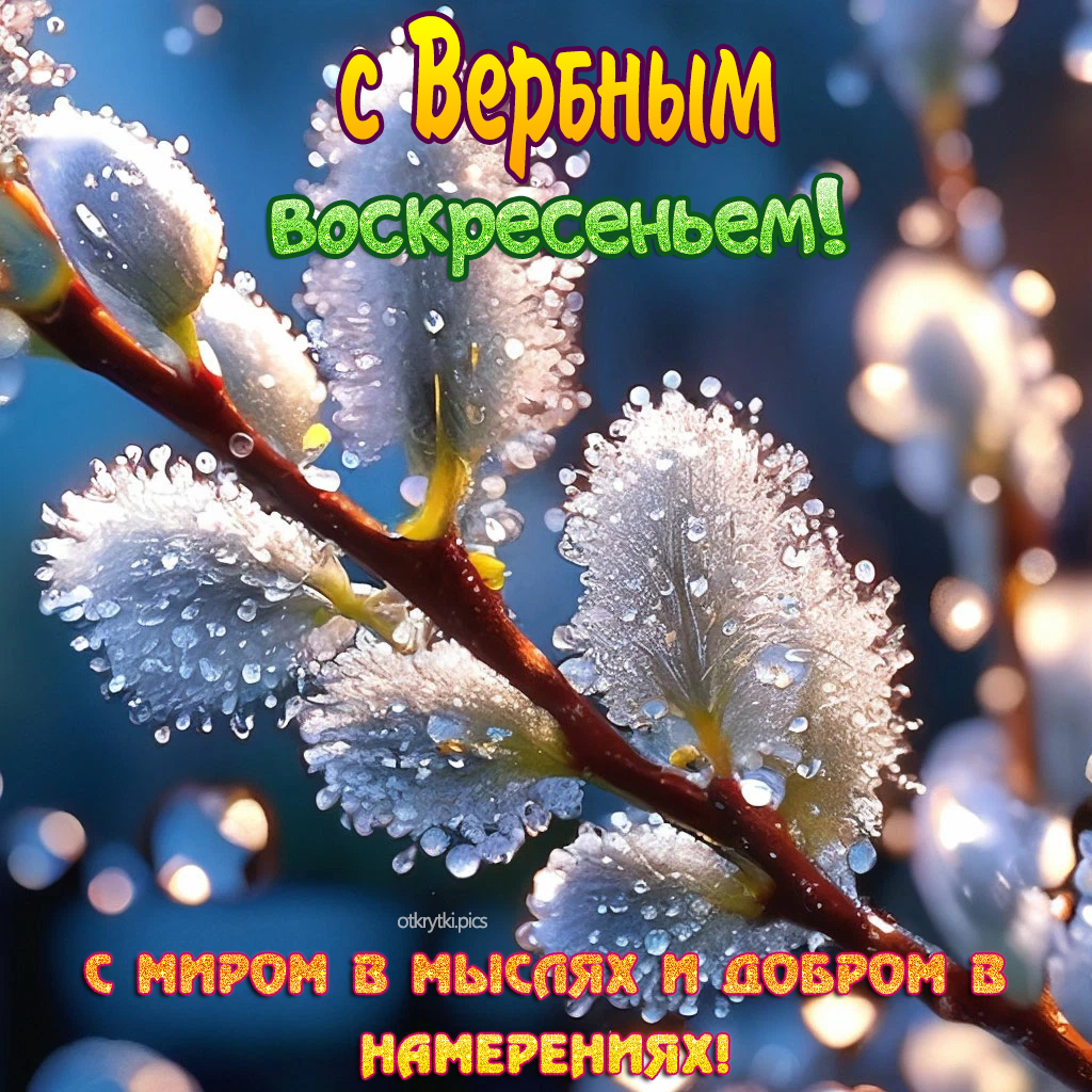 с вербным воскресеньем