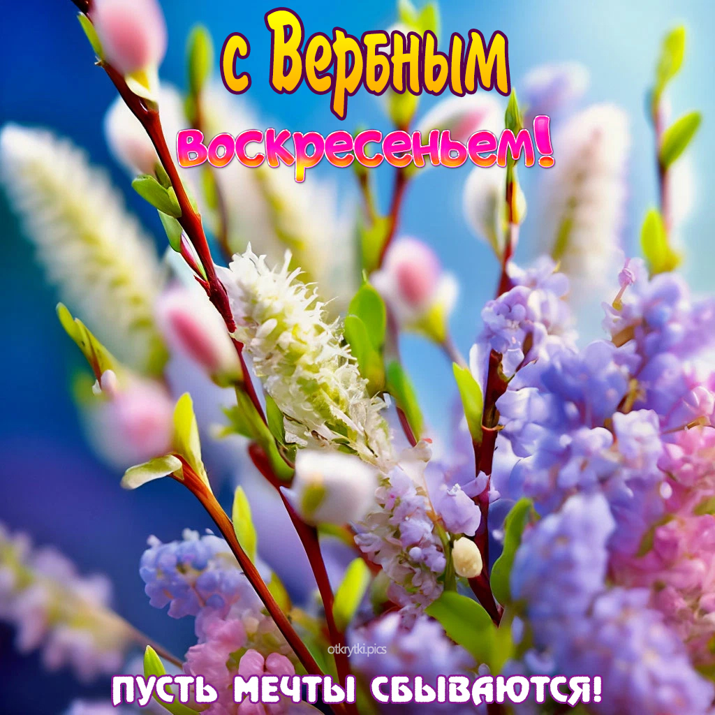 с вербным воскресеньем