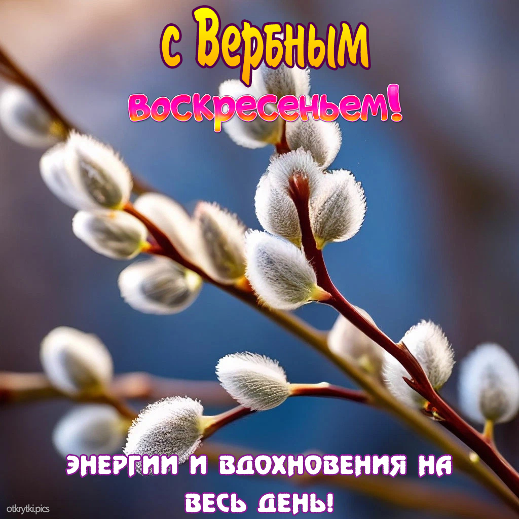 с вербным воскресеньем