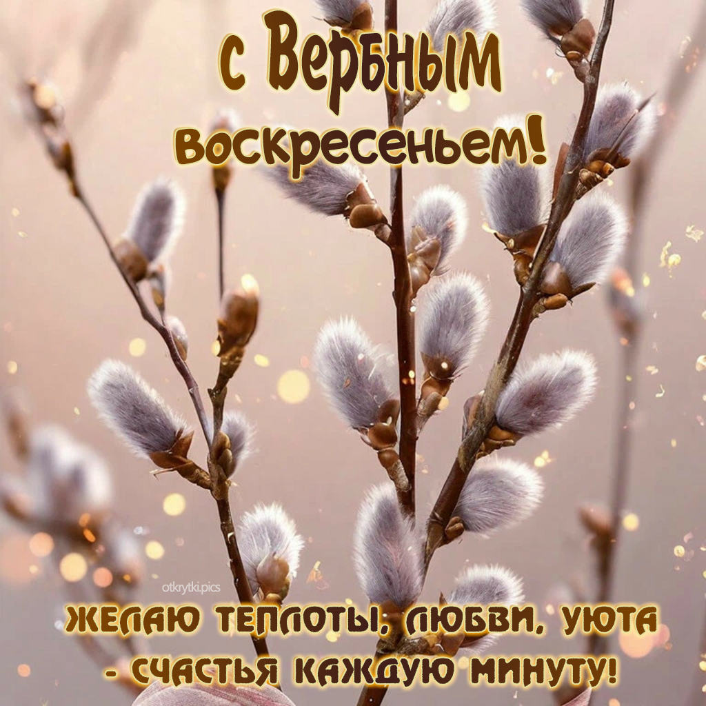 с вербным воскресеньем