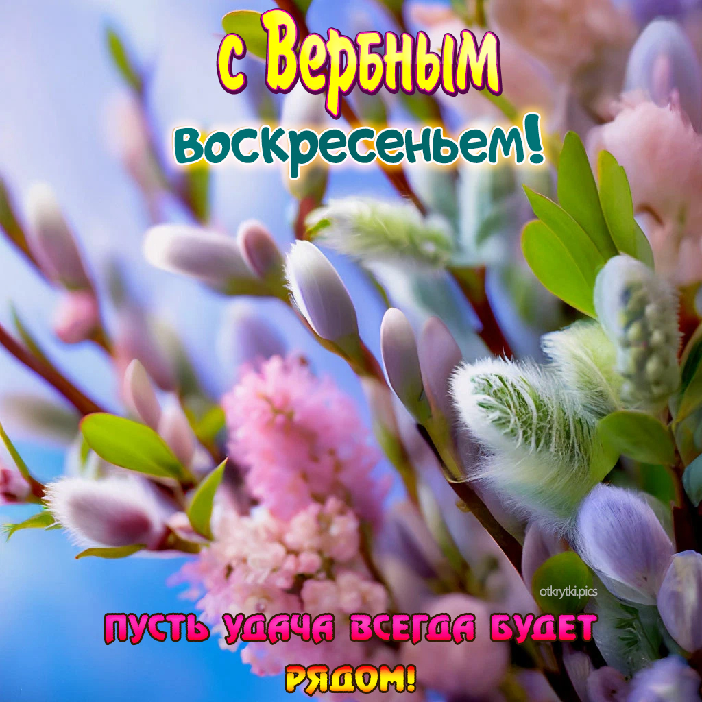 с вербным воскресеньем