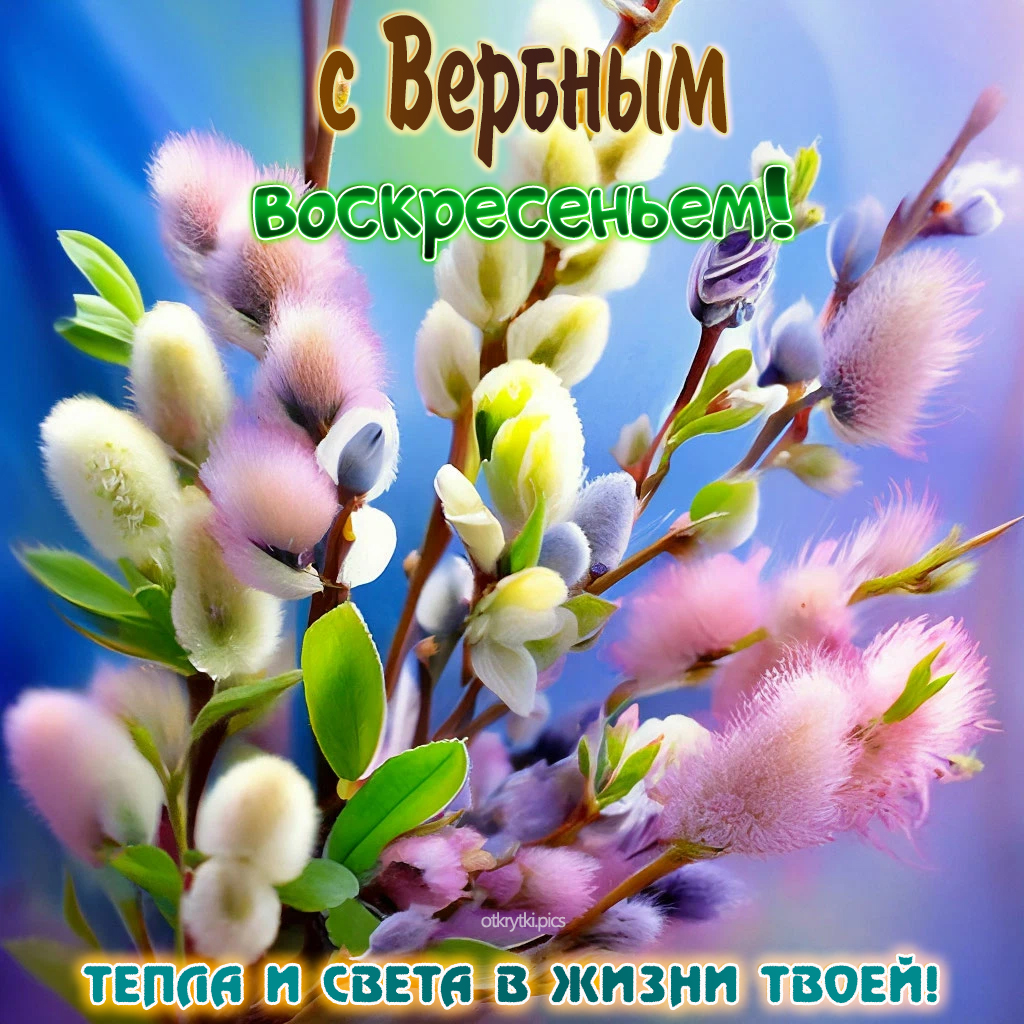 с вербным воскресеньем
