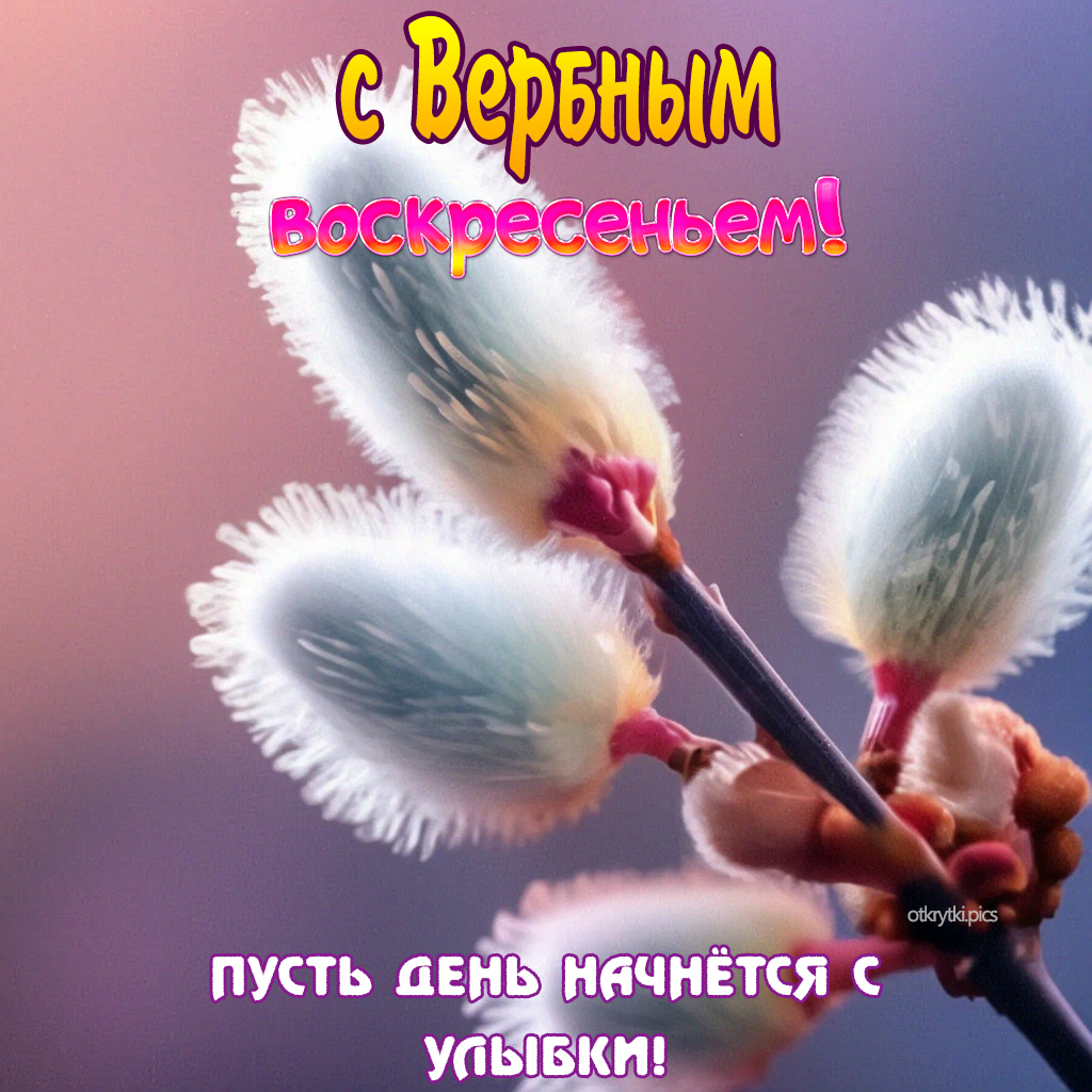 с вербным воскресеньем